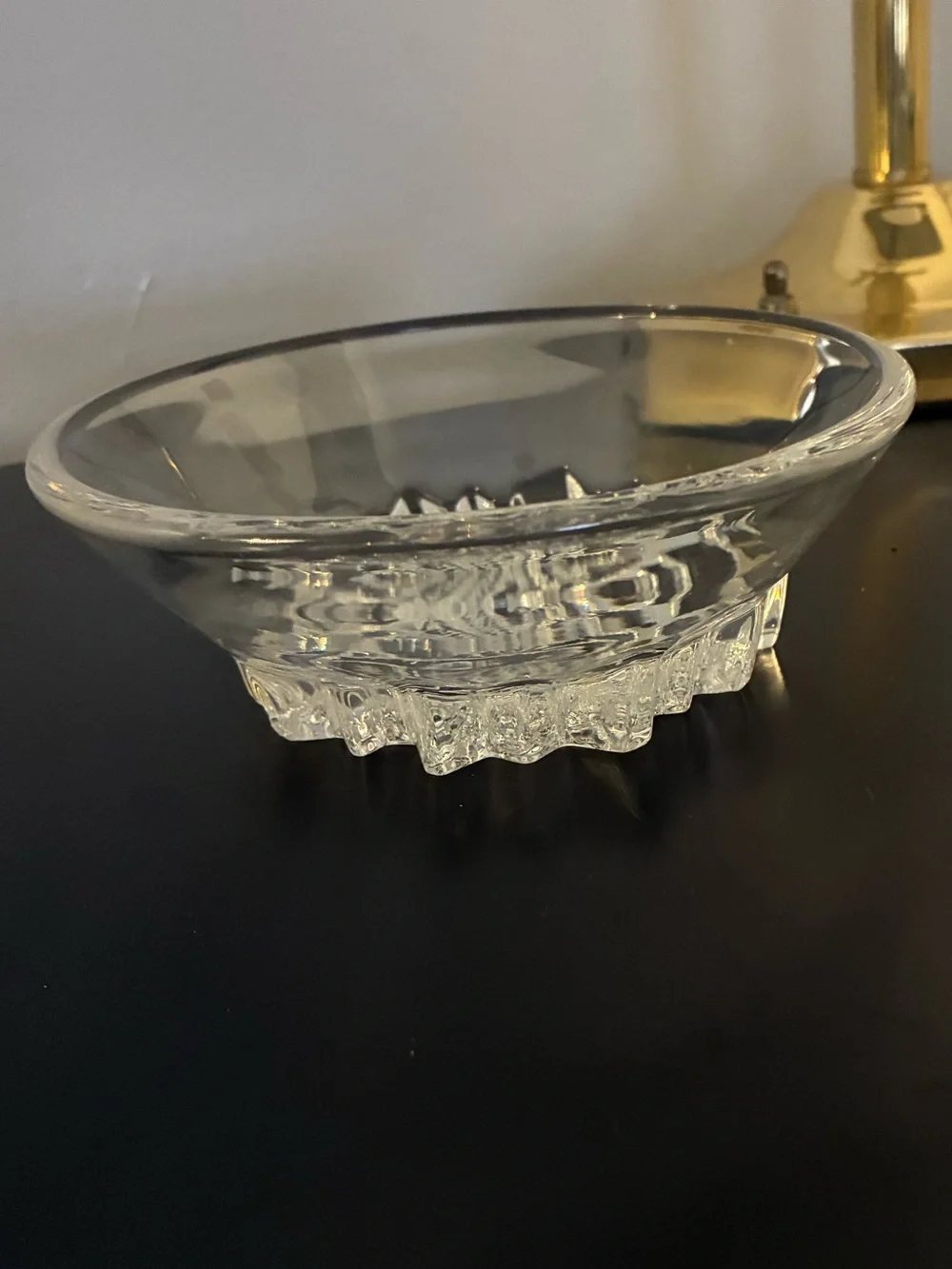 Hadeland Norway Nautilus Art Glass Bowl | Scandinavian Decor Quiet Luxury